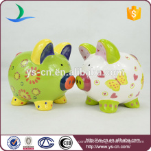 Promotional hand-painted ceramic piggy banks